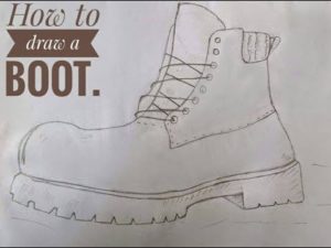 Как нарисовать ботинок спереди - Ravlyk