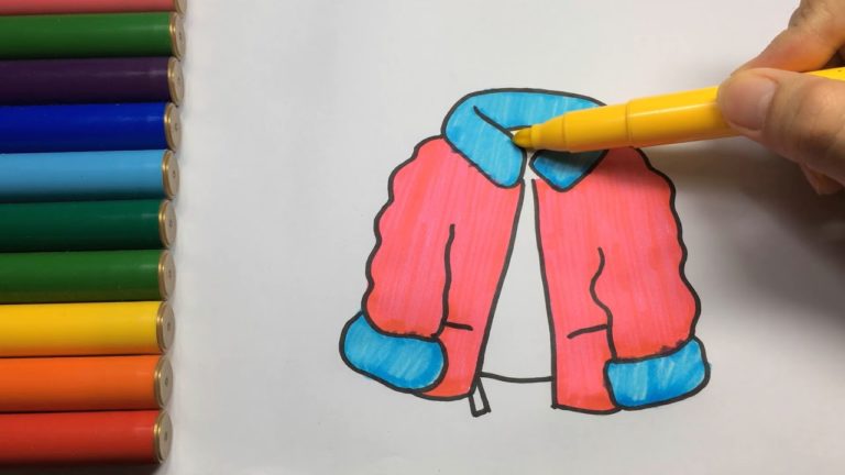 Нарисовать пальто для детей
