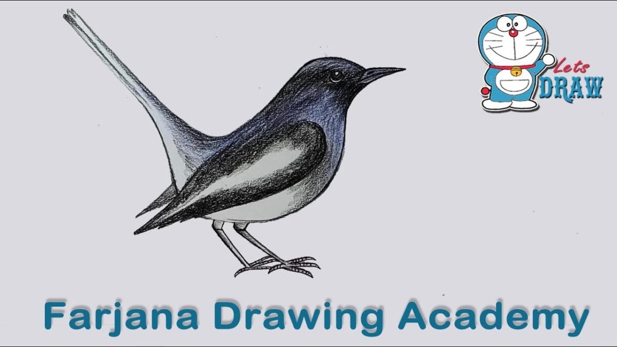 Как нарисовать кормушку с птицами поэтапно карандашом, красками?