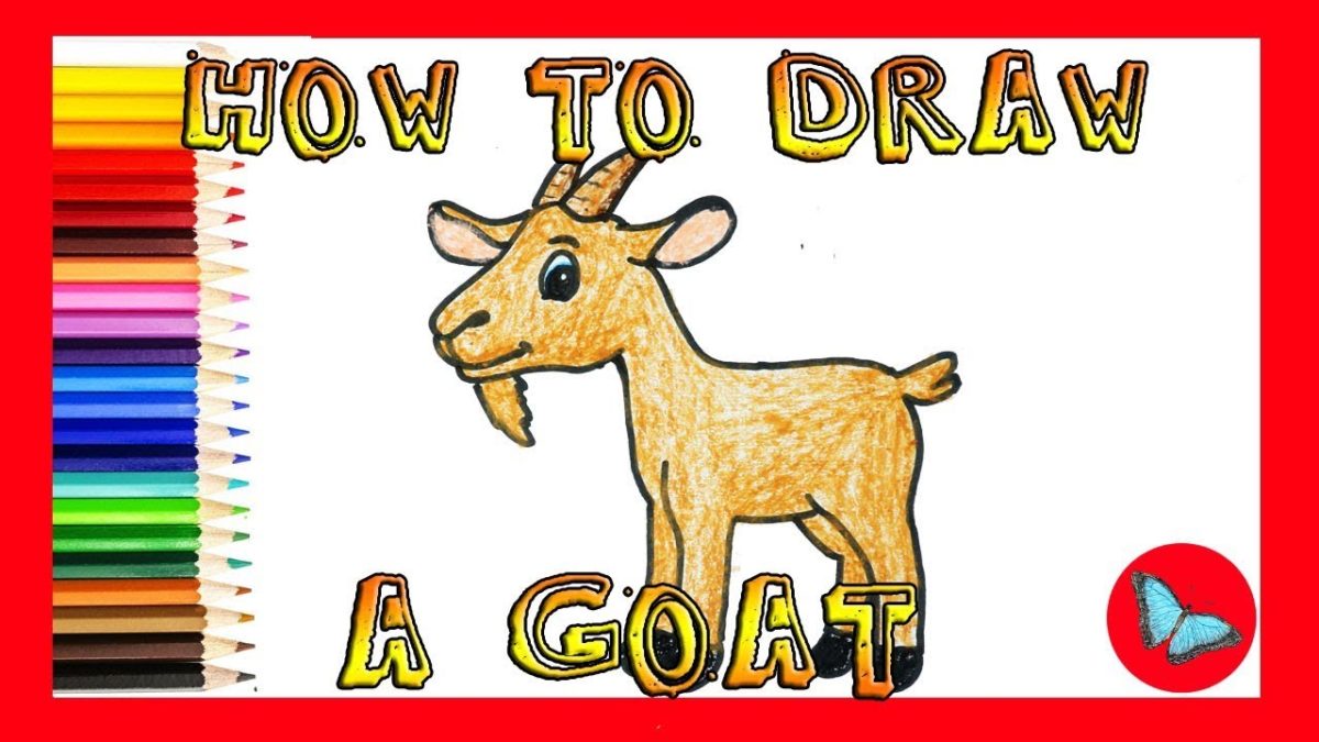 Как нарисовать козла,козу ( козёл,коза ).