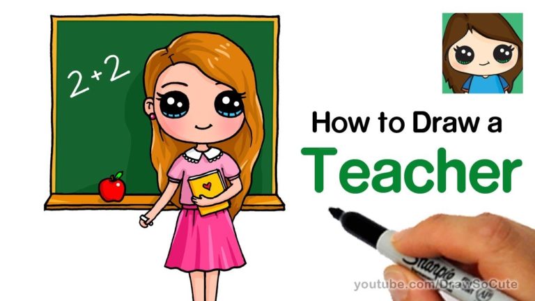 Как нарисовать свою учительницу