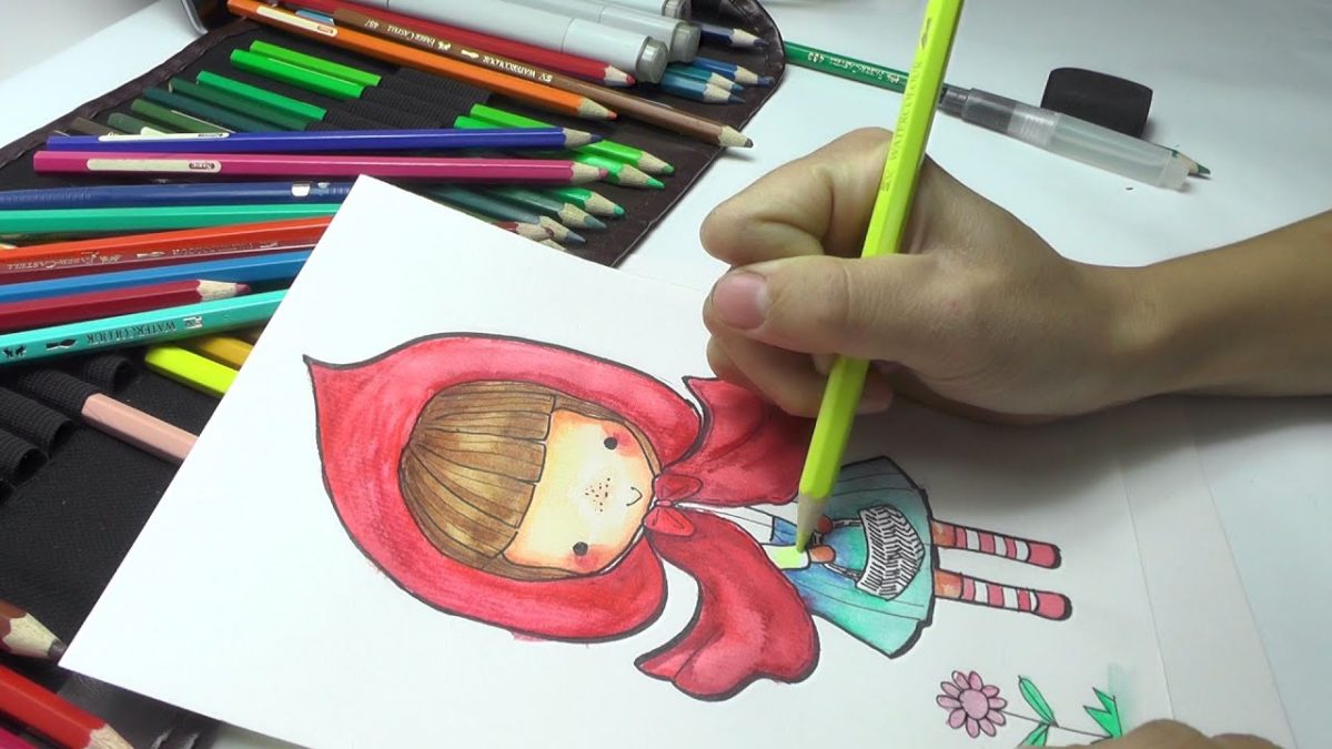 Рисунок к сказке Красная Шапочка на урок во 2 класс.