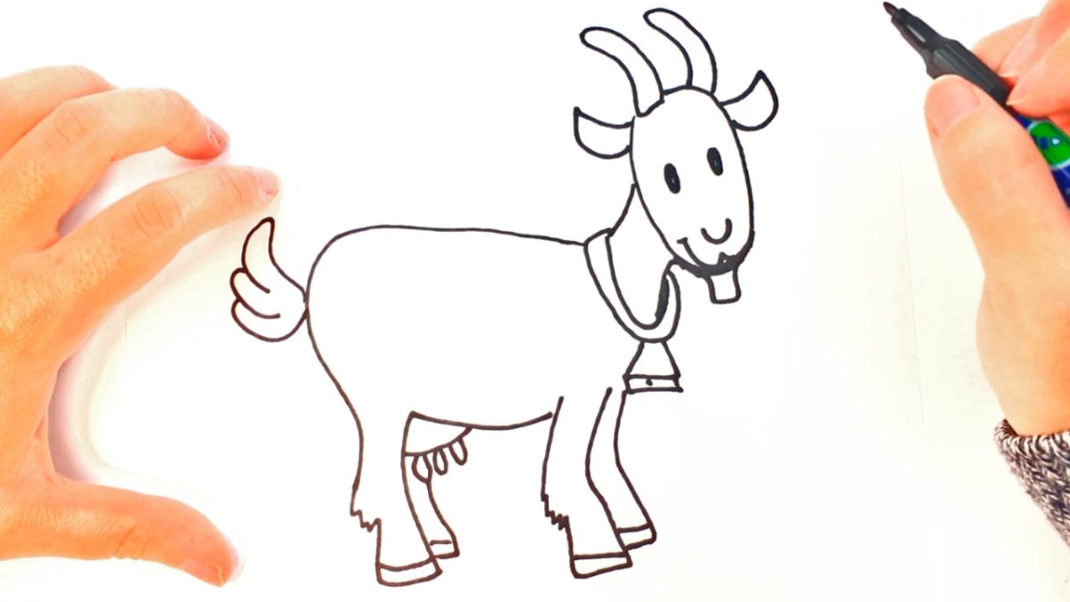 Нарисуем козу - урок 1