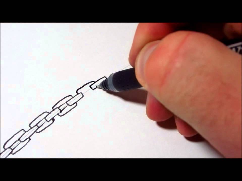 Как нарисовать цепочку