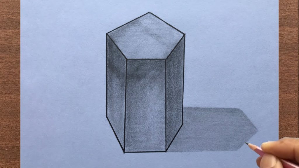 Нарисуйте пятиугольную призму