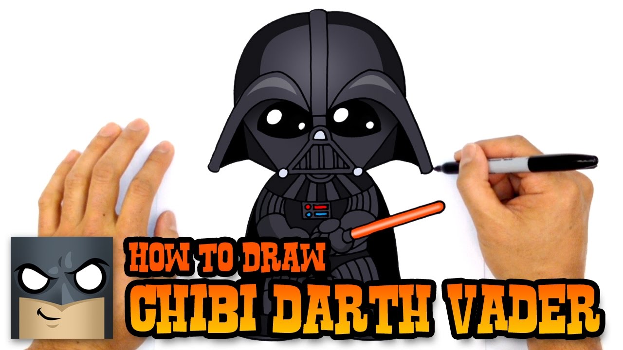How to draw Darth Vader easy
