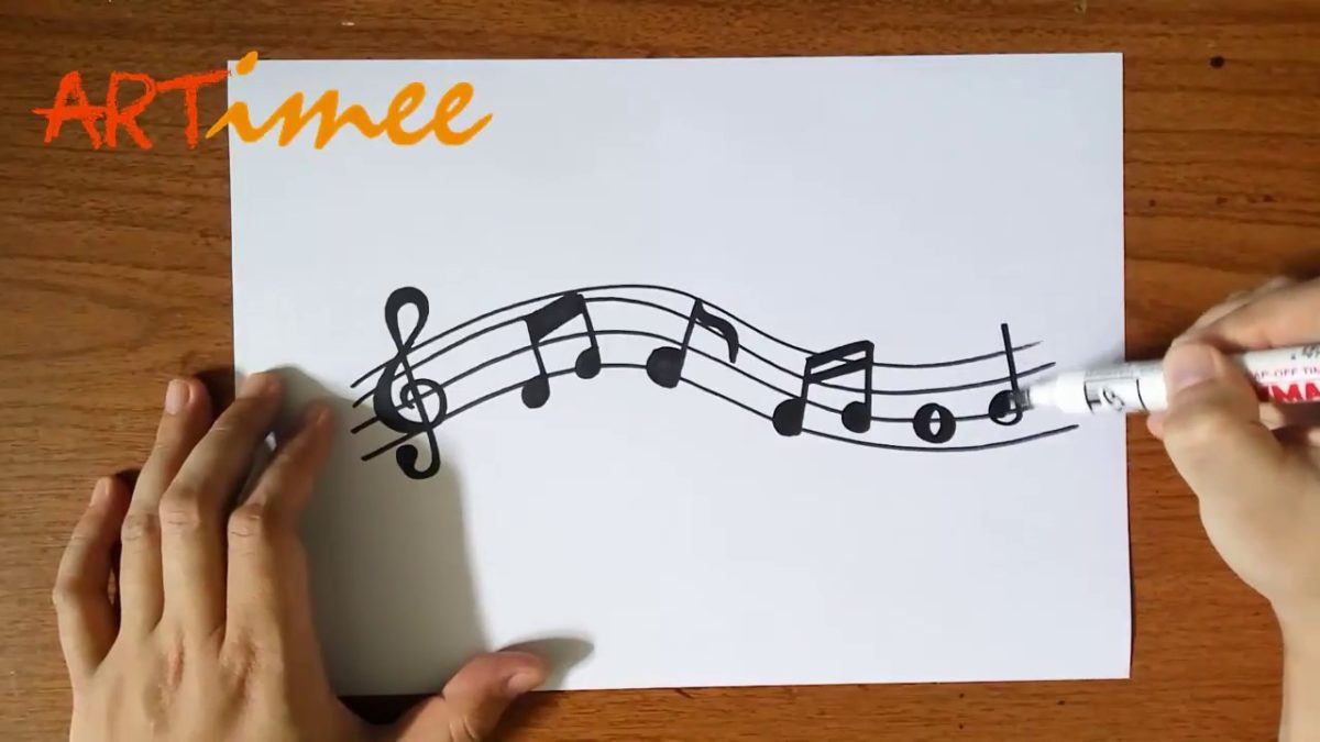 Содержание уроков по рисованию музыкальных нот