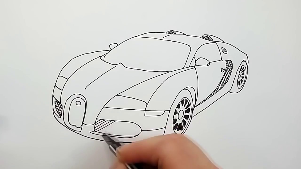 Обои bugatti, veyron, автомобили, рисованные, злобин, карандаш, рисунок (картинки,заставки)
