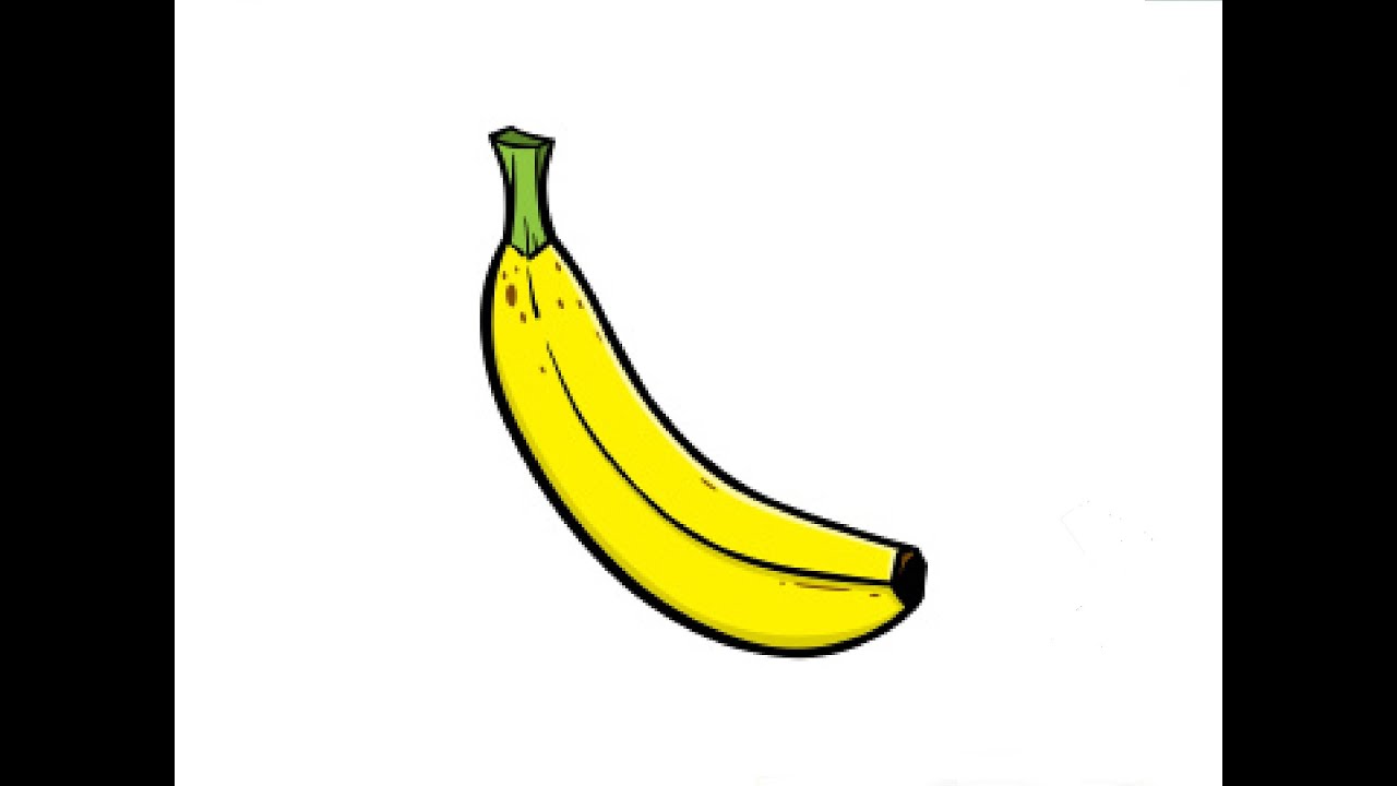 Банан рисунок для срисовки