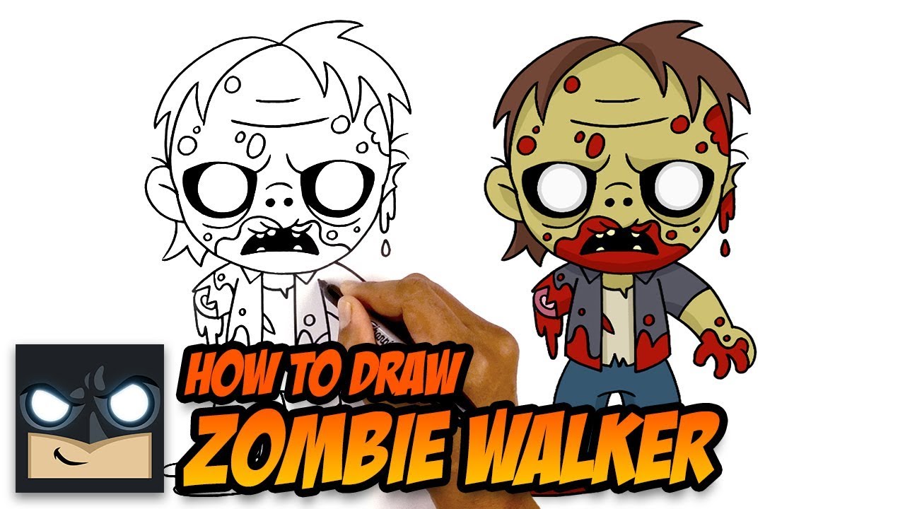 Как нарисовать зомби видео