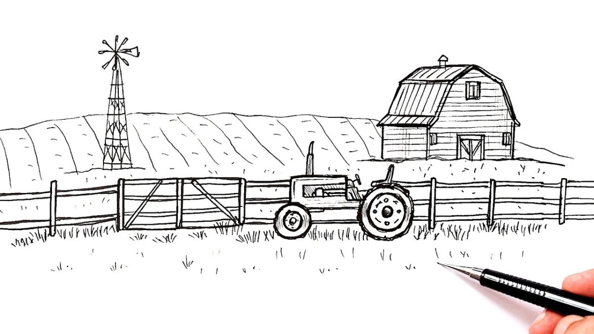 Как нарисовать Трактор