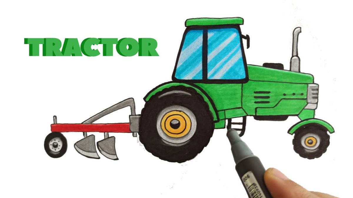 Как нарисовать трактор — простые пошаговые руководства по рисованию