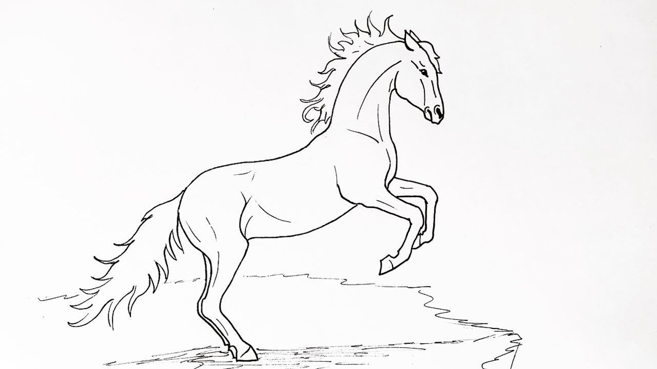 How to draw the Horses Step by Step