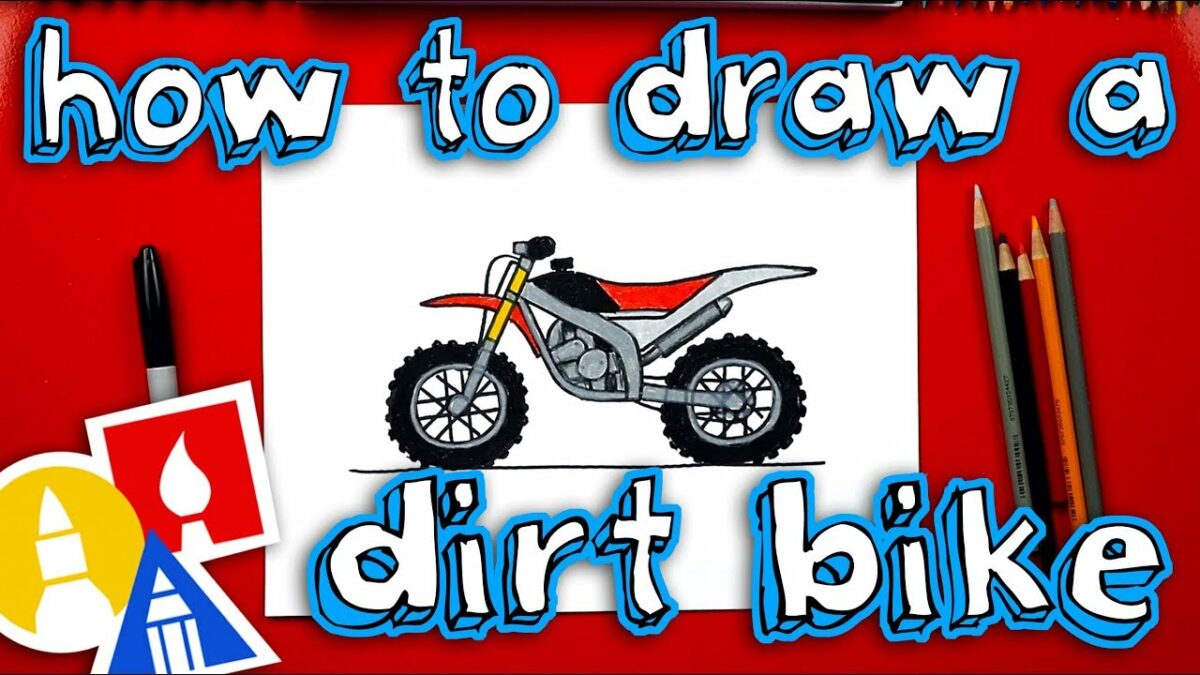 Как нарисовать мотоцикл карандашом поэтапно