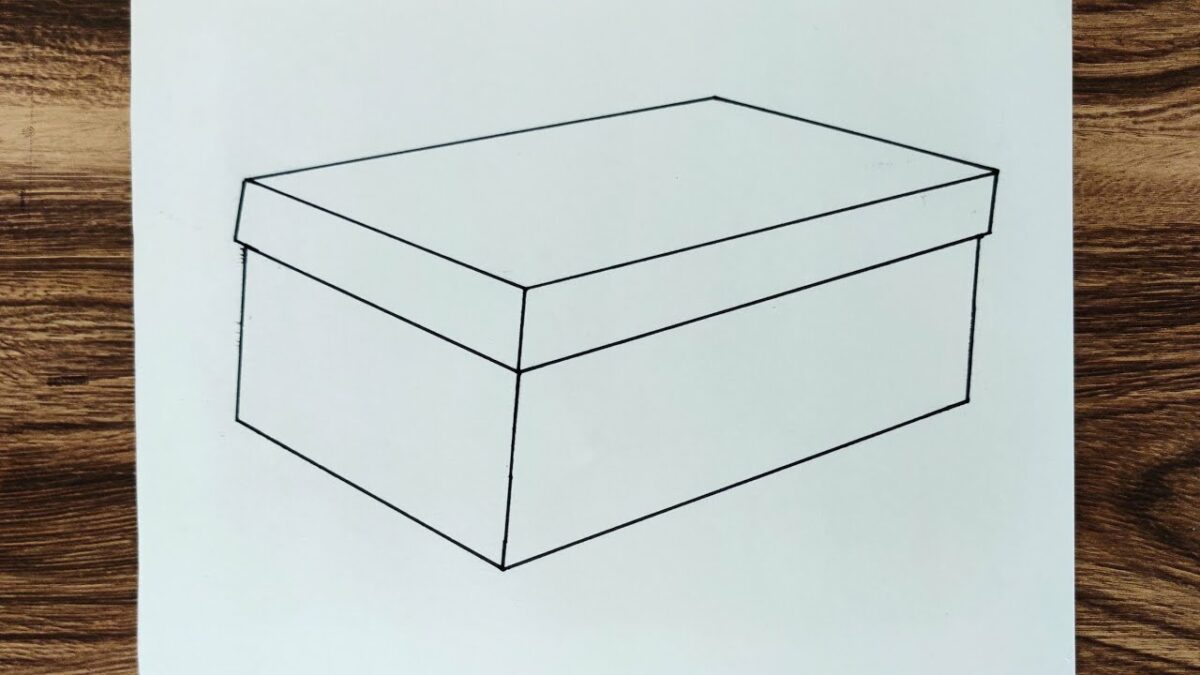 Как нарисовать коробку поэтапно?